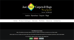 Desktop Screenshot of justin2carpetsrugs.co.uk